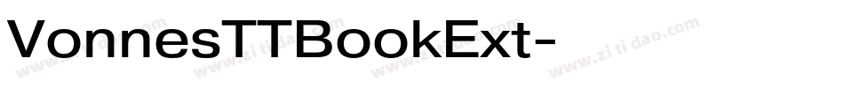 VonnesTTBookExt字体转换