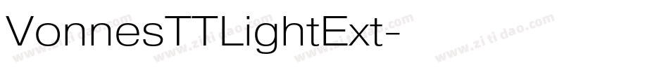 VonnesTTLightExt字体转换