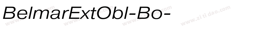 BelmarExtObl-Bo字体转换