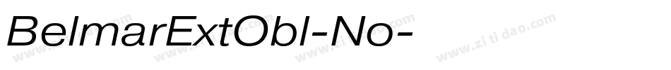 BelmarExtObl-No字体转换