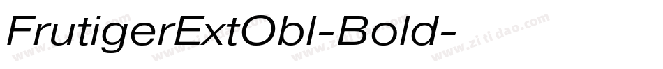 FrutigerExtObl-Bold字体转换