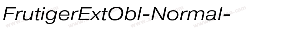 FrutigerExtObl-Normal字体转换