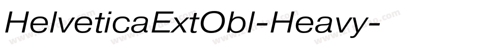 HelveticaExtObl-Heavy字体转换