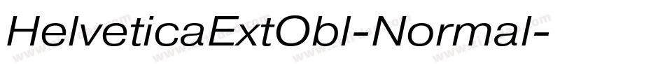 HelveticaExtObl-Normal字体转换