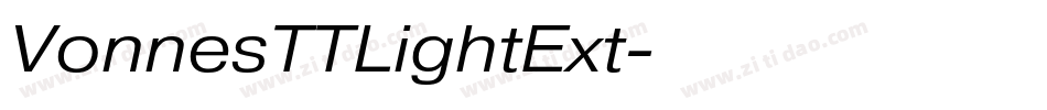 VonnesTTLightExt字体转换
