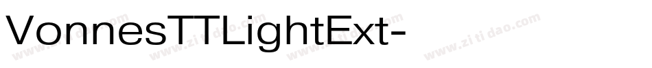 VonnesTTLightExt字体转换
