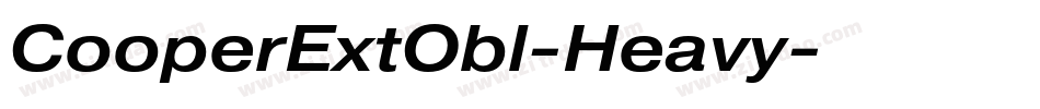 CooperExtObl-Heavy字体转换