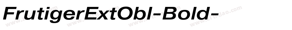 FrutigerExtObl-Bold字体转换