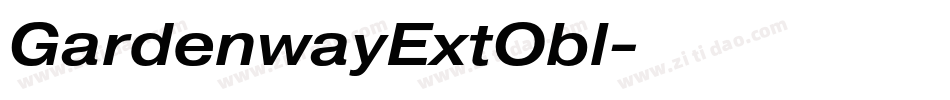 GardenwayExtObl字体转换