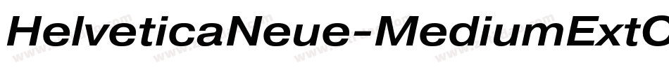 HelveticaNeue-MediumExtObl字体转换