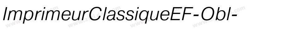 ImprimeurClassiqueEF-Obl字体转换