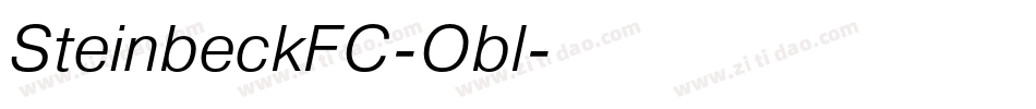 SteinbeckFC-Obl字体转换