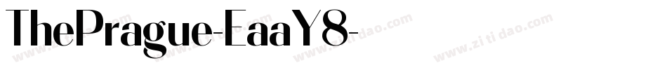 ThePrague-EaaY8字体转换