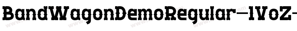 BandWagonDemoRegular-1VoZ字体转换