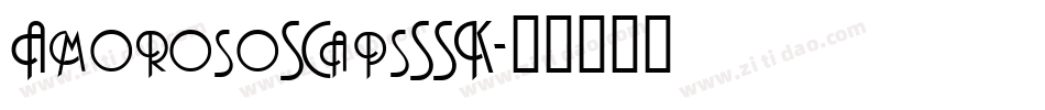 AmorosoSCapsSSK字体转换
