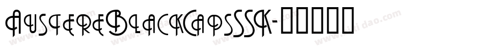 AustereBlackCapsSSK字体转换
