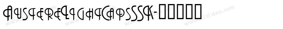 AustereLightCapsSSK字体转换