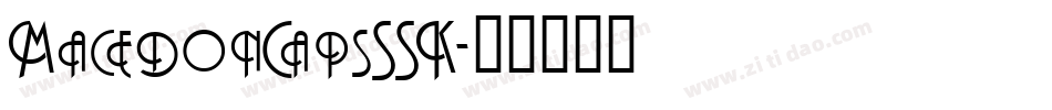 MacedonCapsSSK字体转换