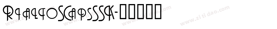 RialtoSCapsSSK字体转换
