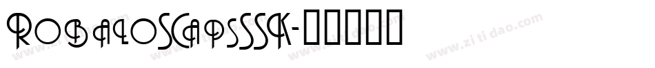 RobaloSCapsSSK字体转换