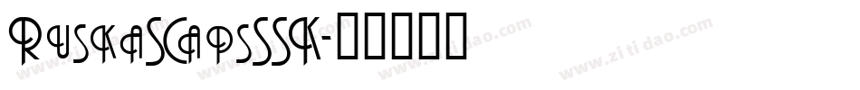 RuskaSCapsSSK字体转换