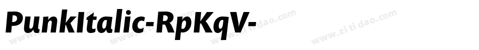 PunkItalic-RpKqV字体转换
