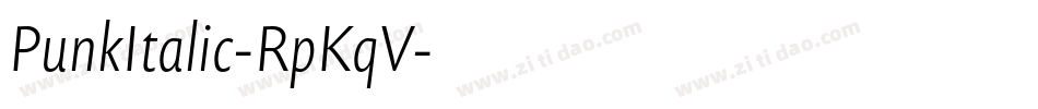 PunkItalic-RpKqV字体转换