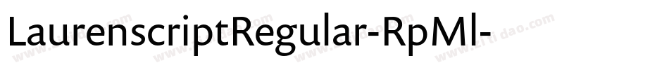 LaurenscriptRegular-RpMl字体转换