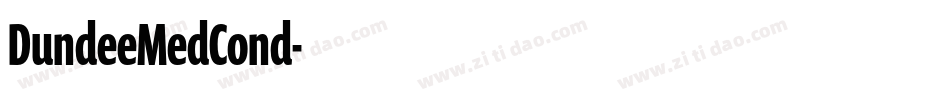 DundeeMedCond字体转换