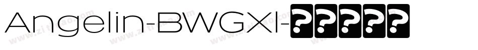 Angelin-BWGXl字体转换