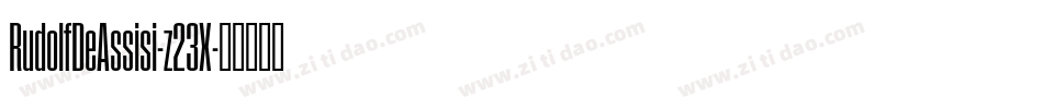 RudolfDeAssisi-z23X字体转换