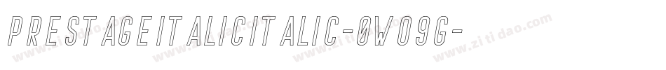 PrestageItalicItalic-0WO9G字体转换