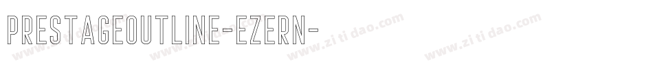 PrestageOutline-eZeRn字体转换