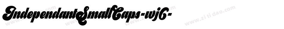 IndependantSmallCaps-wj6字体转换