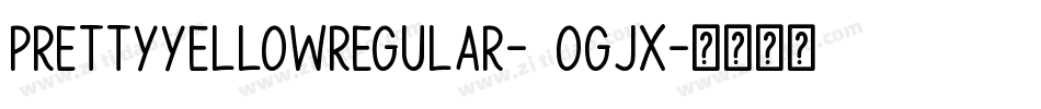 PrettyYellowRegular-2OgJX字体转换