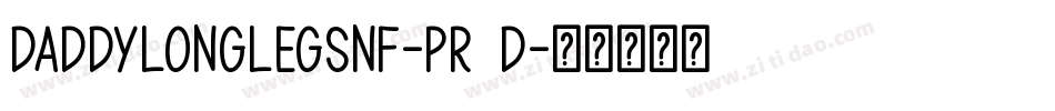 DaddyLonglegsNf-pR9D字体转换