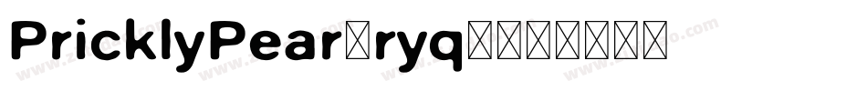 PricklyPear-ryq8字体转换
