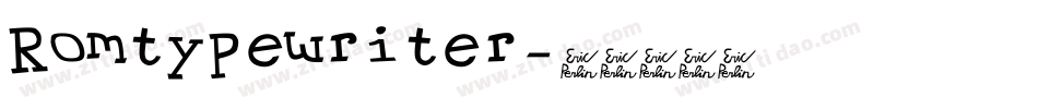 Romtypewriter字体转换