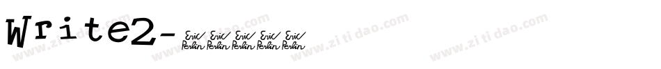 Write2字体转换