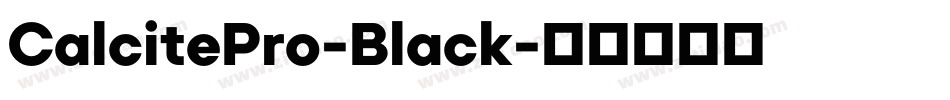 CalcitePro-Black字体转换