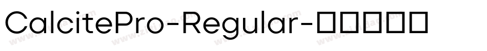 CalcitePro-Regular字体转换