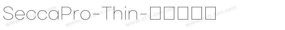 SeccaPro-Thin字体转换