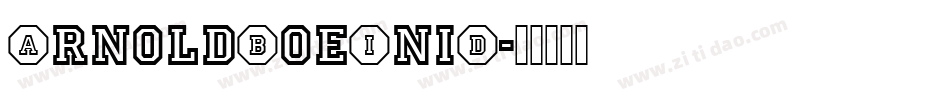 ArnoldBoeIniD字体转换