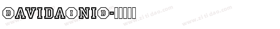 DavidaIniD字体转换