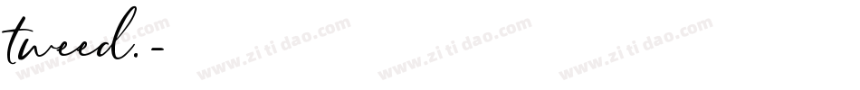 tweed.字体转换