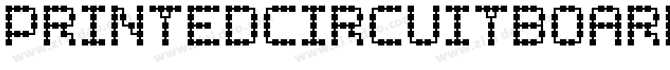PrintedCircuitBoardItalic-83yn字体转换