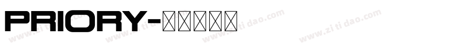 Priory字体转换