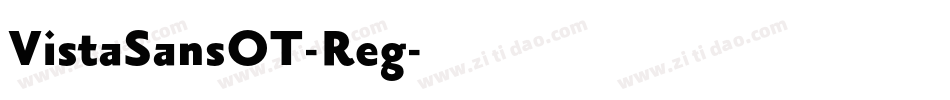 VistaSansOT-Reg字体转换