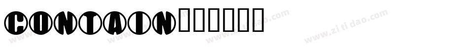 Contain字体转换
