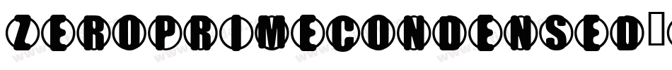 ZeroPrimeCondensed-JRmGo字体转换